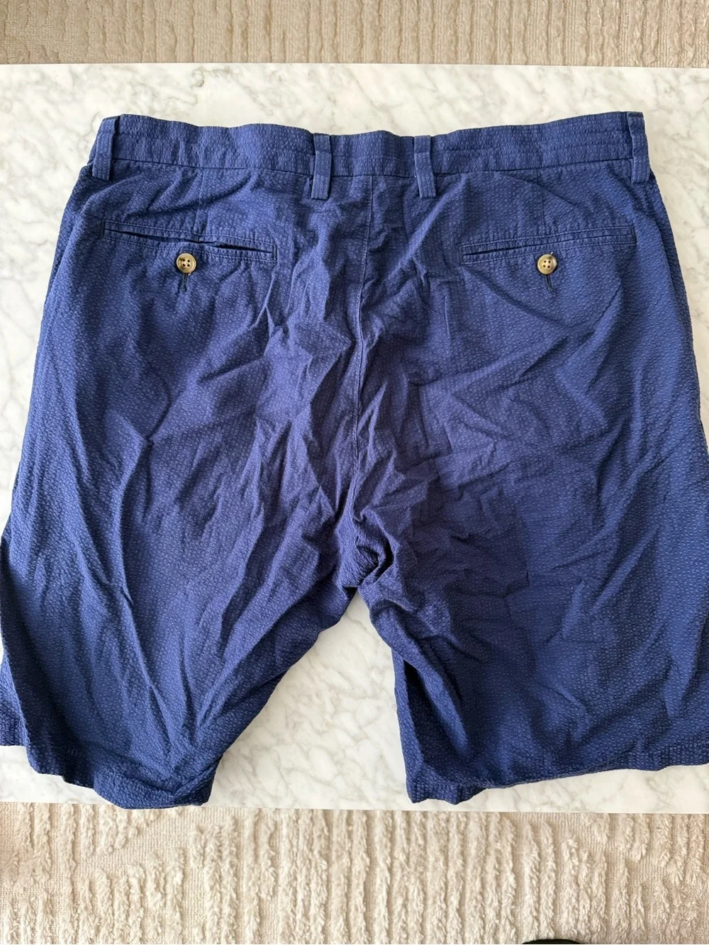 J.Crew Club Seersucker-Texture Shorts – Navy – 33W x 10.5” Inseam